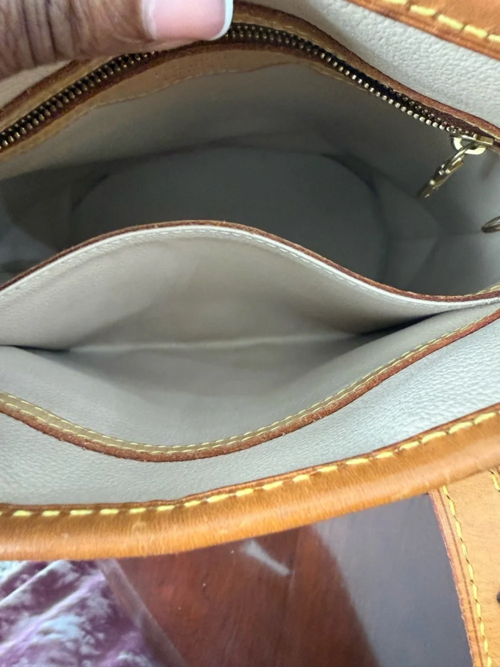 Louis Vuitton Monogram Canvas Mini Bucket Bag in Brown and Tan